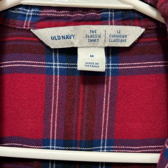 Red Plaid Button-Up Shirt - Picture 2 of 4